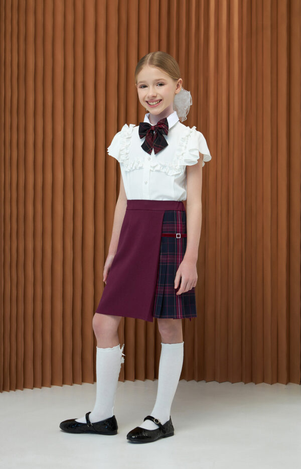 Платье для девочек  с кружевным воротником 10